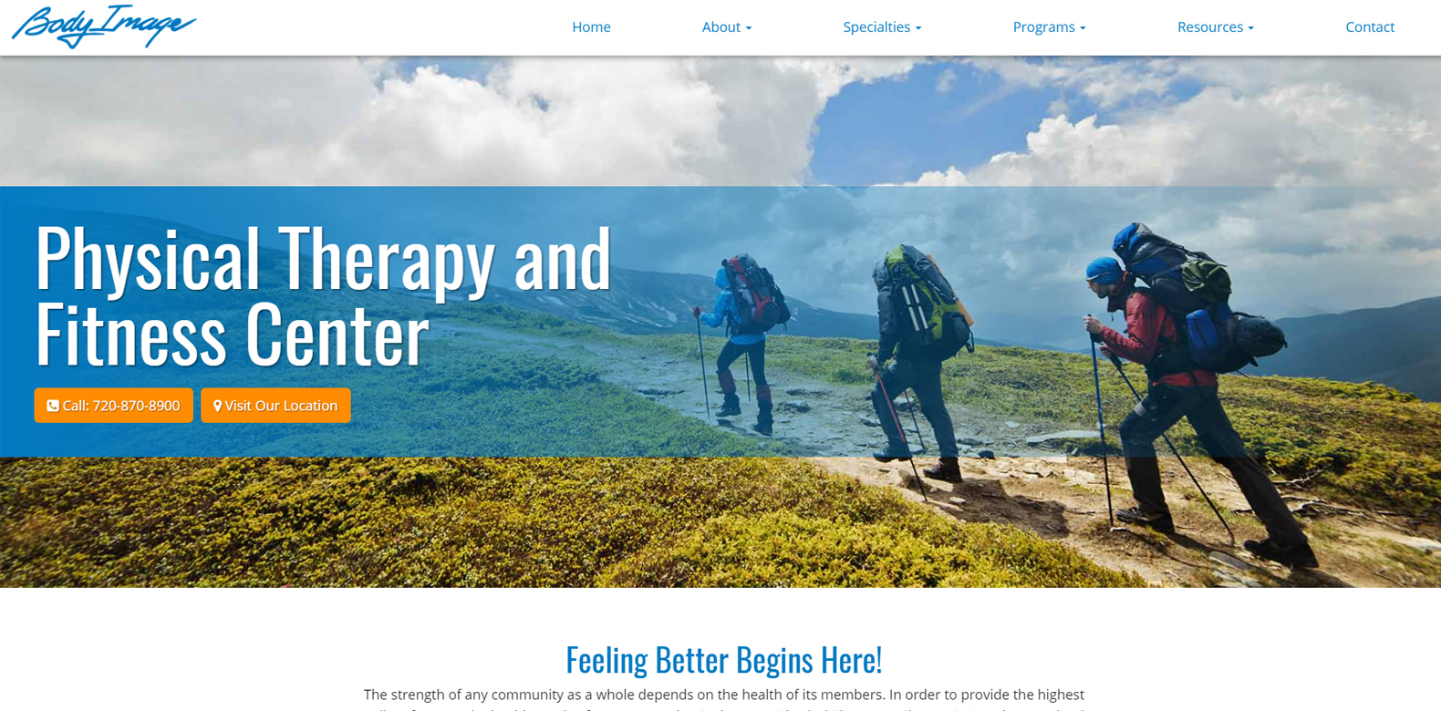 
New Website Launch: Body Image Physical Therapy