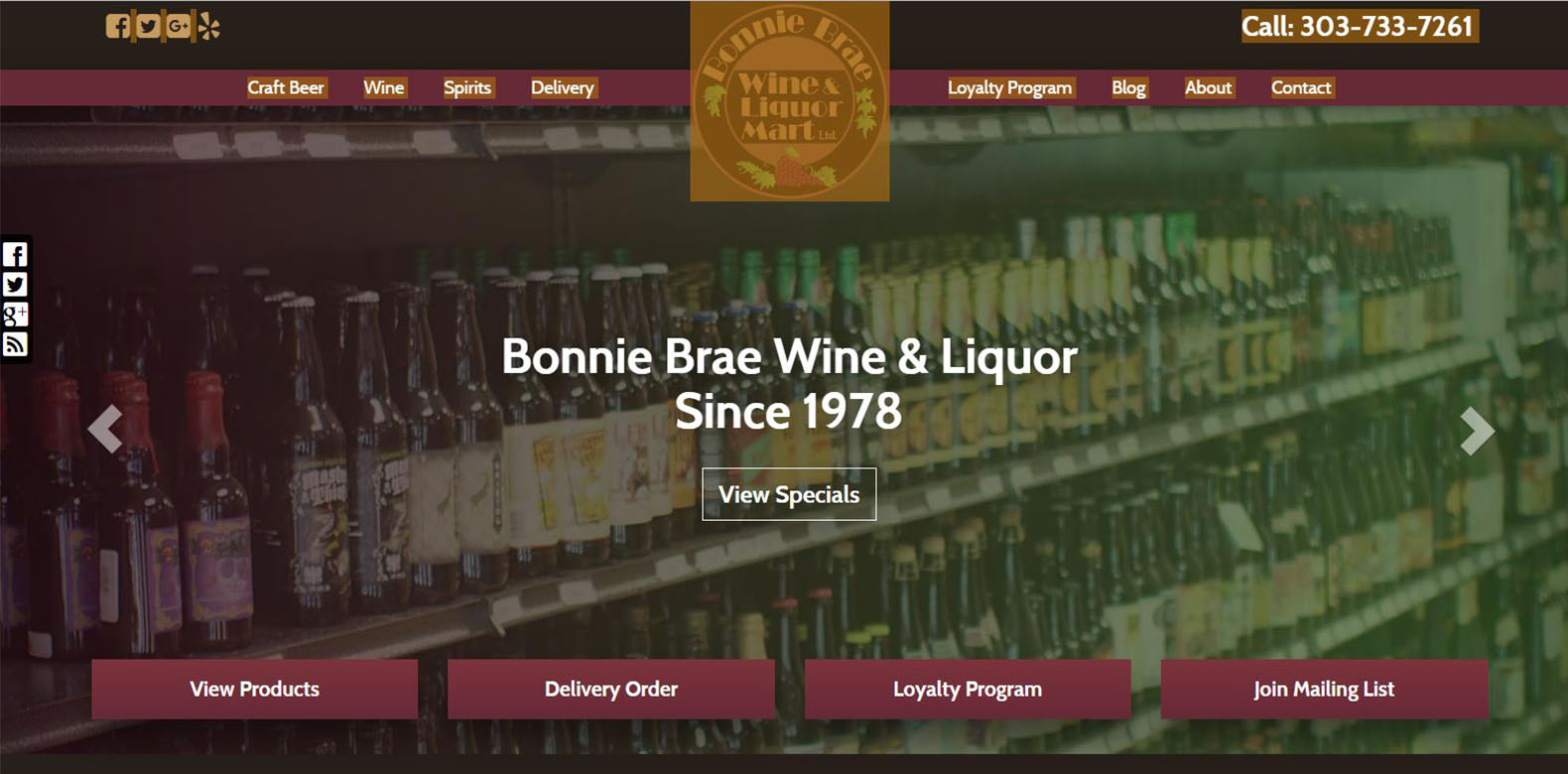 
New Website Launched: Bonnie Brae Wine & Liquor