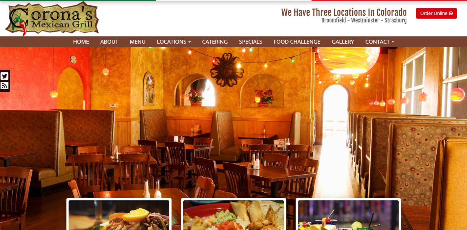 
New Website Launch: Corona's Mexican Grill