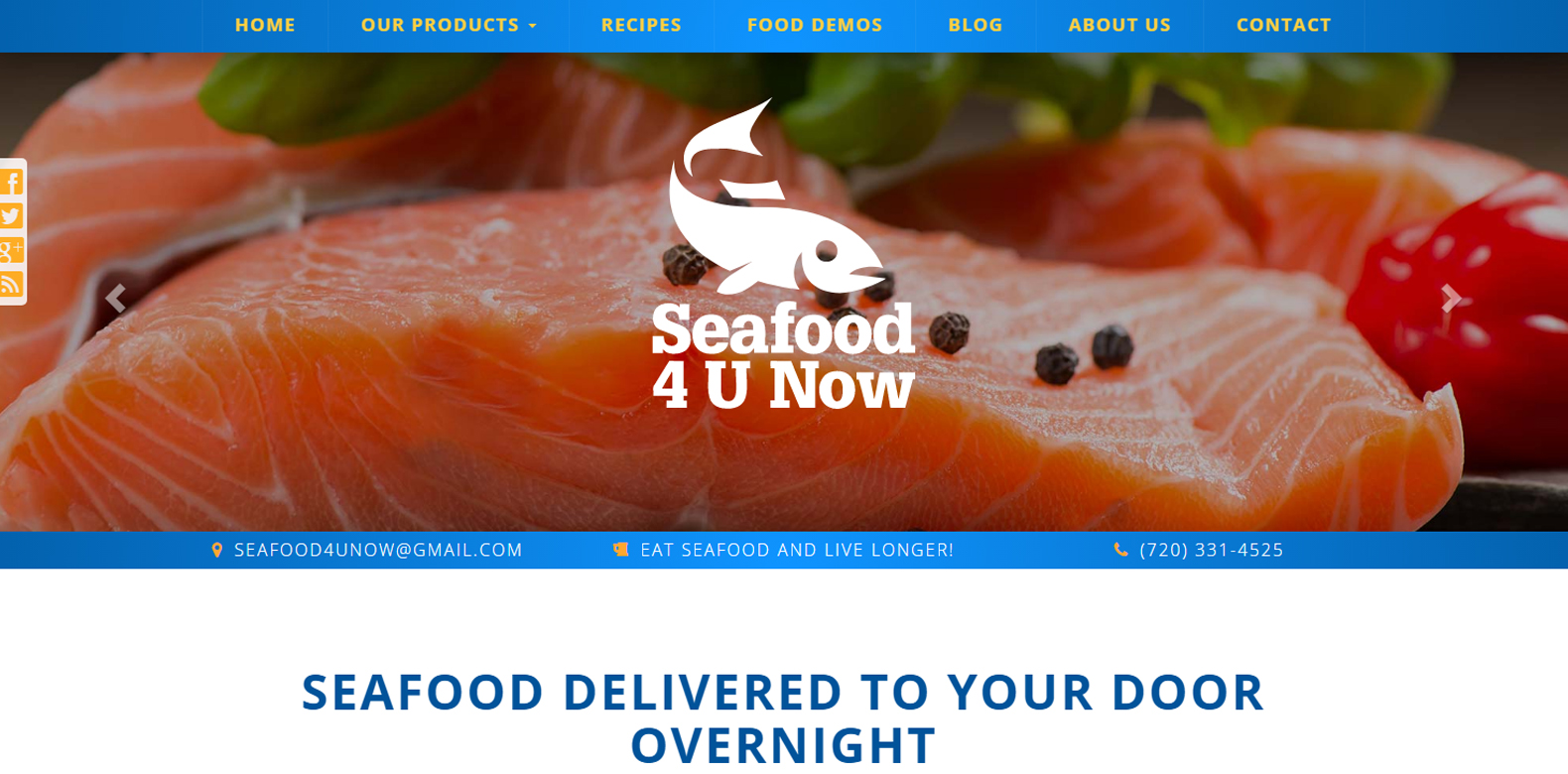 
New Website Launch: Seafood 4 U Now