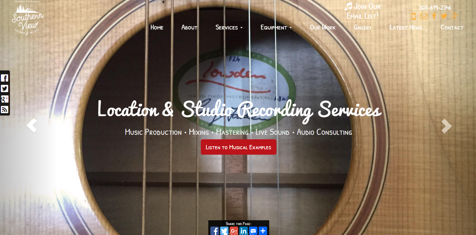 
New Website Launched: Southern View Sound & Music