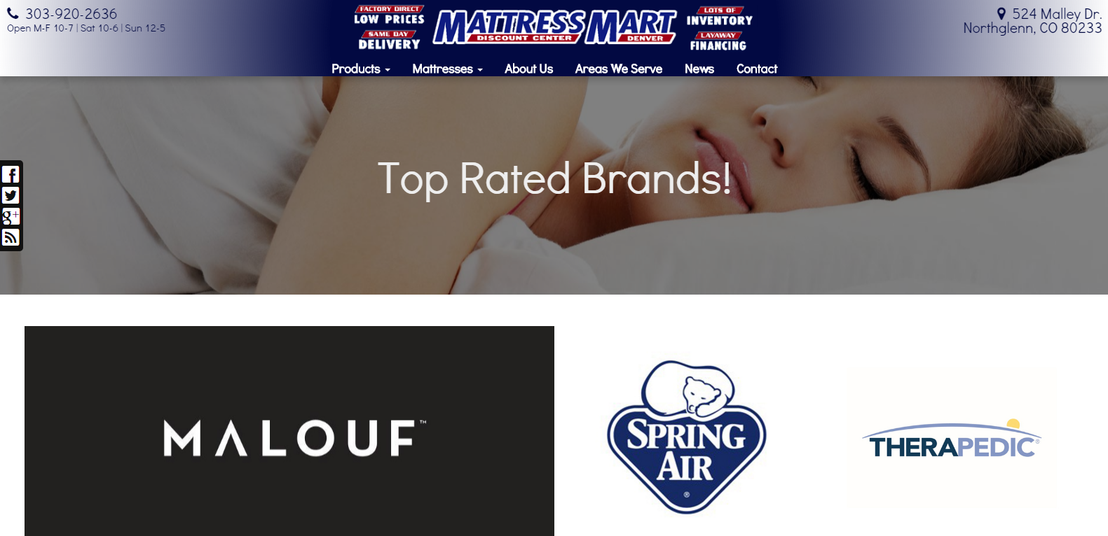 
New Website Launched: Mattress Mart Discount Center