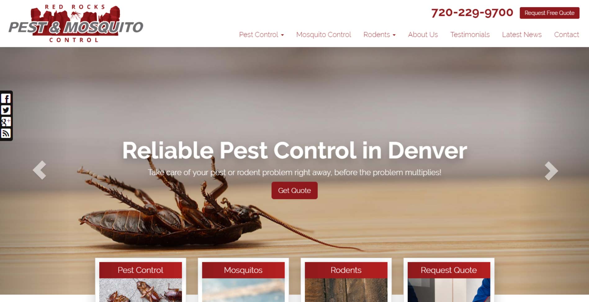 
New Website Launched: Red Rocks Pest & Mosquito Control