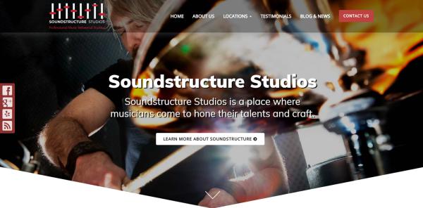 
New Website Launch: Soundstructure Studios