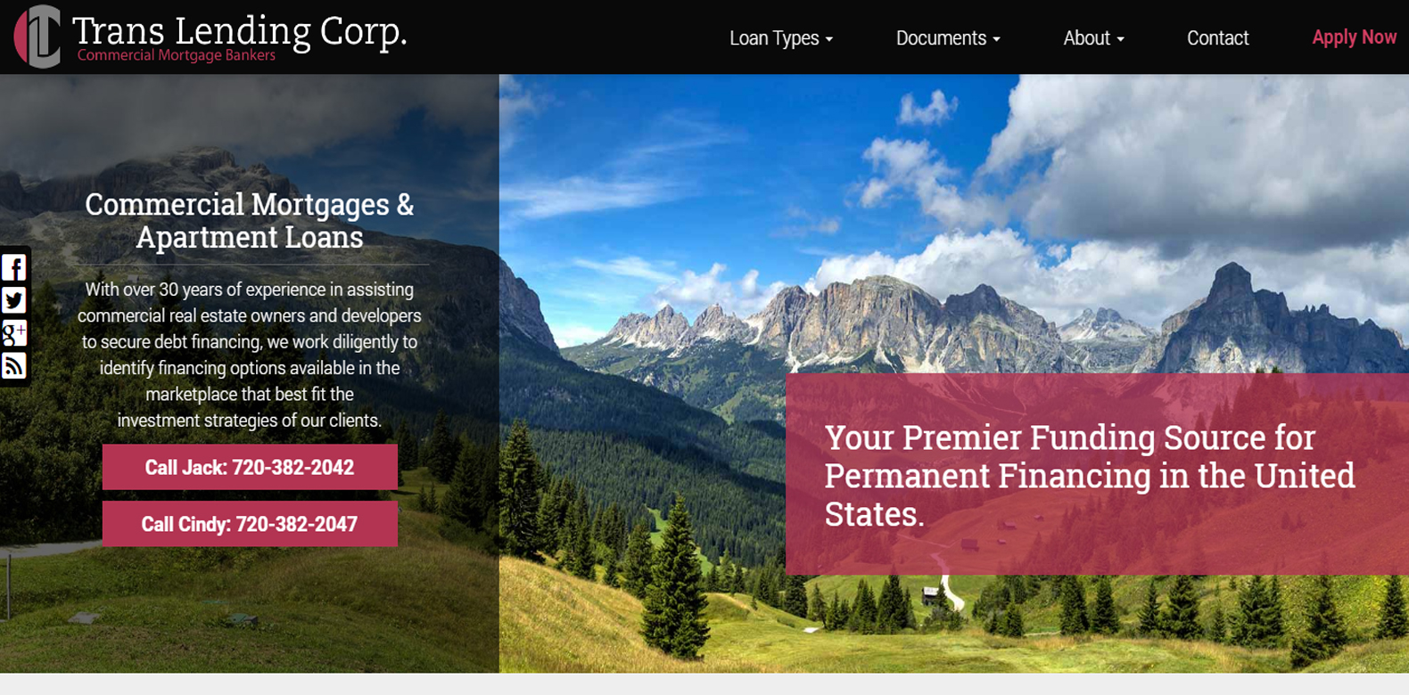 
New Website Upgrade: Trans Lending Corp. 