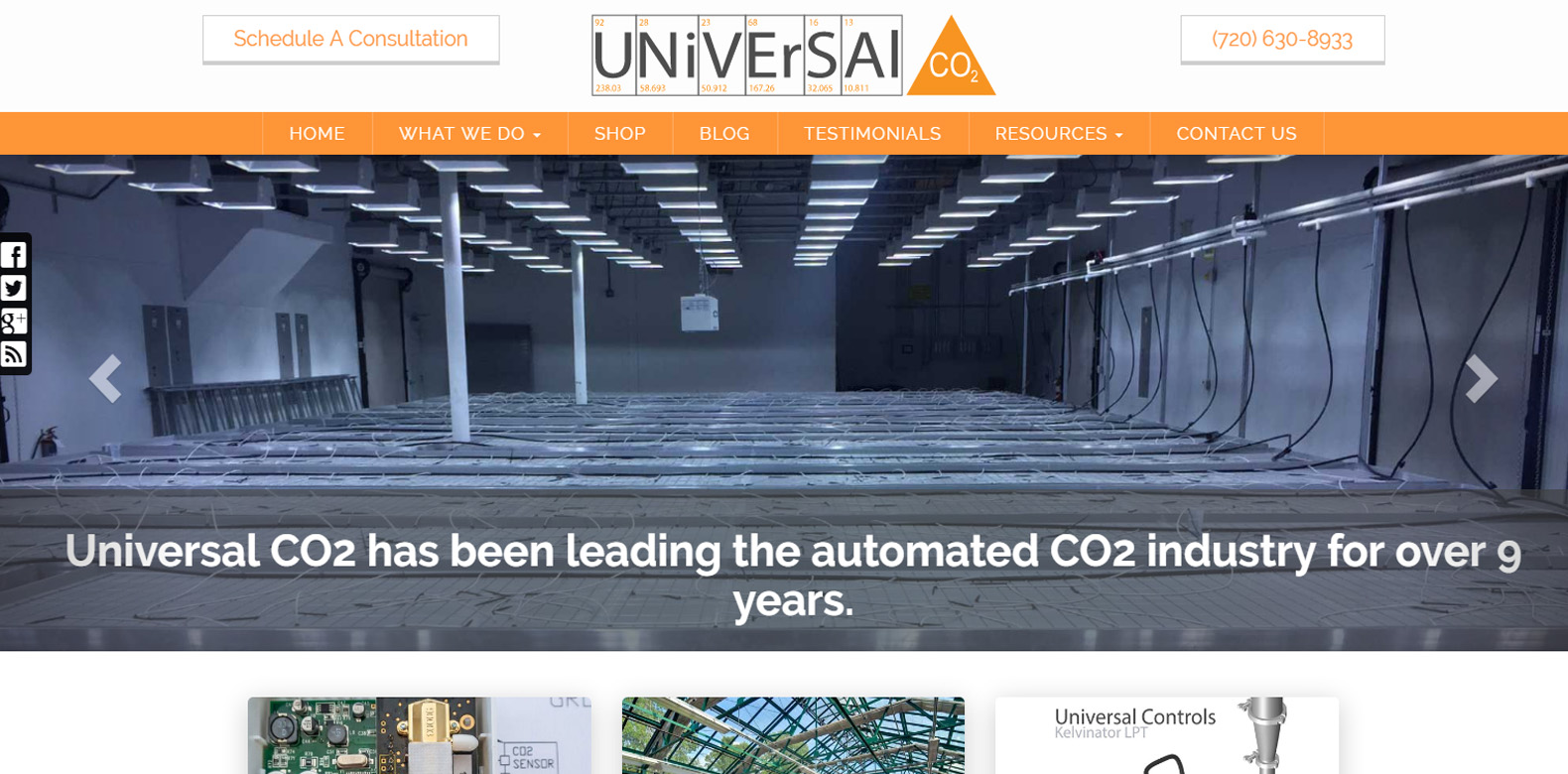 
New Website Launch: Universal CO2