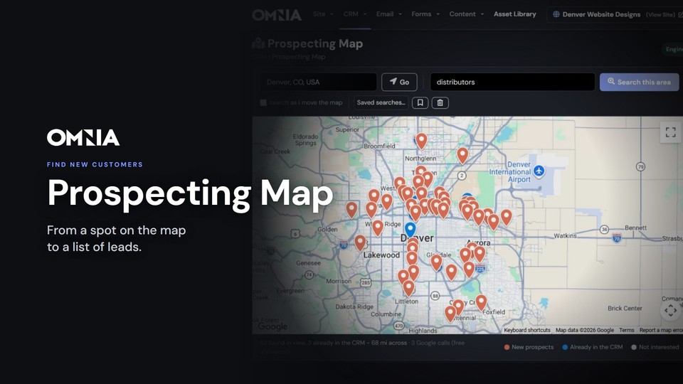 Local prospecting on the Omnia platform